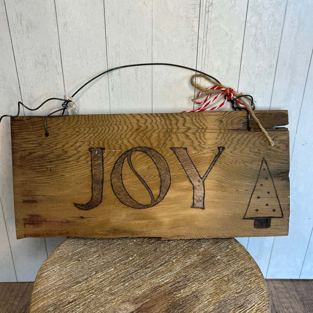 Christmas Holiday Art Wood Art Boho Home Decor NEW Gift Idea Artist Made Gift - Picture 2 of 6